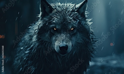 Happy Wildlife Portrait of a Wolf