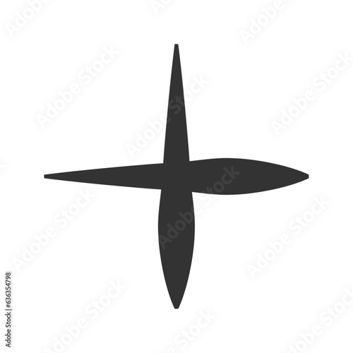 黒色のプラス記号：足し算7