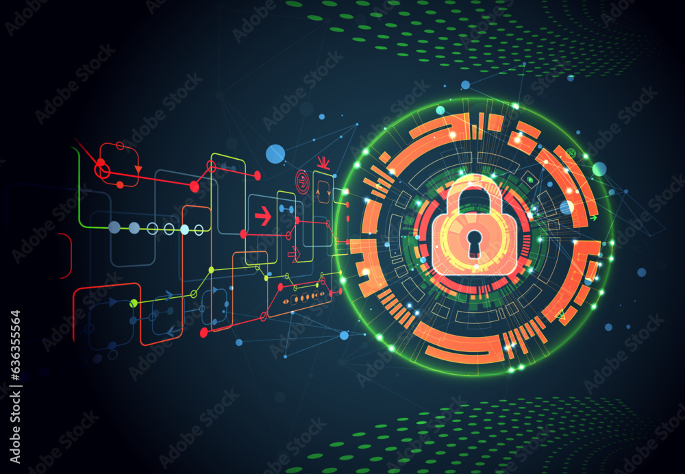 Data security Illustrates cyber data or information privacy idea. Color internet technology. Data security Illustrates cyber data or information privacy idea. Color internet technology.