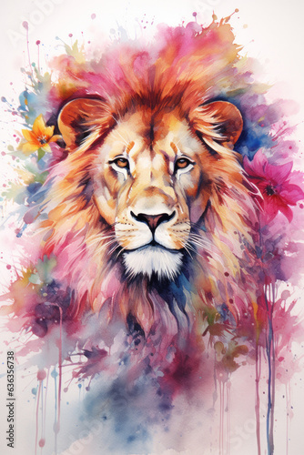 Lion illustration (AI Generated)  © Djomas