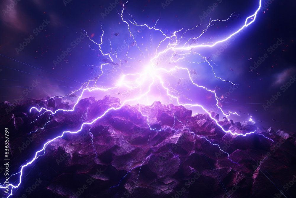 lightning strike colored 3d rendering element lightning strike colored 3d rendering element