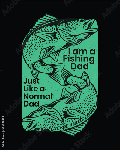 Fishing T-shirt Design, Fishing tee, Fishing sticker Design, Fishing vector artwork