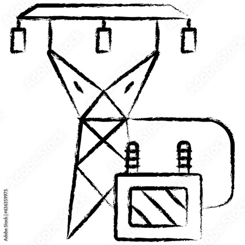 Hand drawn Transformer icon
