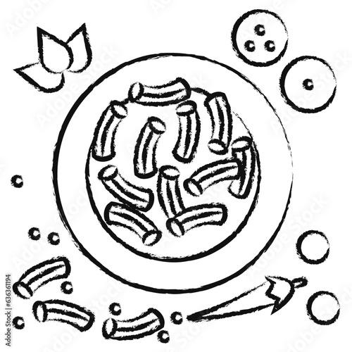 Hand drawn Italian Pasta icon