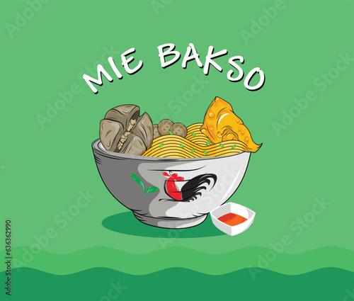 Vector Delicious meatball illustration