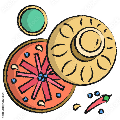 Hand drawn Tagine icon