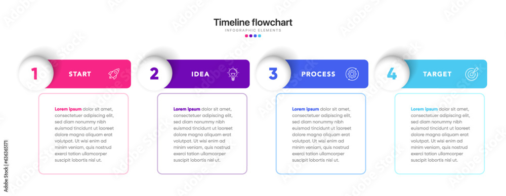 Timeline infographic design with 6 options or steps. Infographics for business concept. Can be used for presentations workflow layout, banner, process, diagram, flow chart, info graph, annual report.