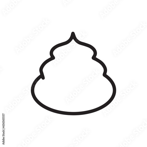 つの立つとろとろ泡のシンプルイラスト　アイコン