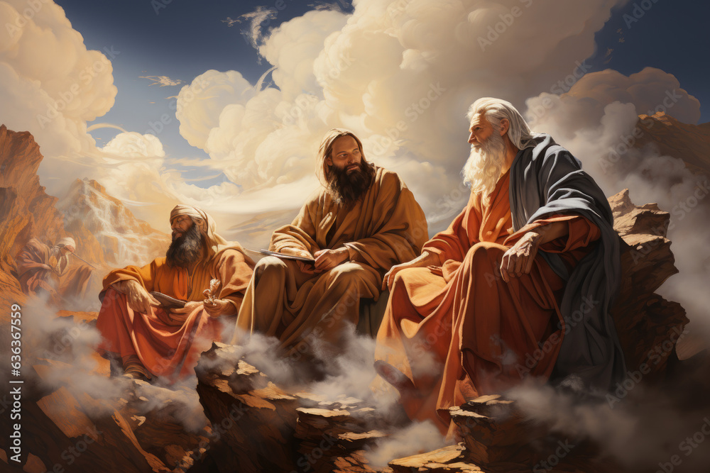 Heavenly Fellowship on Canvas: Jesus and the Disciples Immortalized in a Captivating Painting Heavenly Fellowship on Canvas: Jesus and the Disciples Immortalized in a Captivating Painting