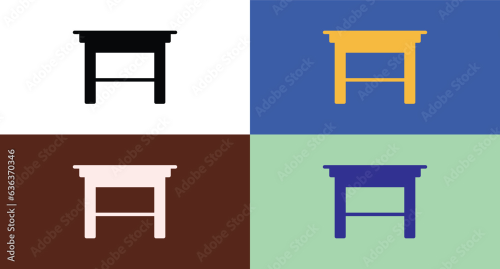 Fototapeta premium Table icon for web and mobile