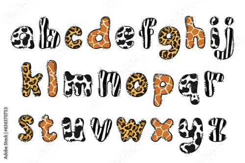 Handcrafted Animals letters color creative art typographic design