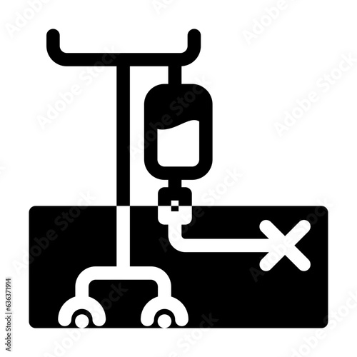 Blood Transfussion line icon best for web design