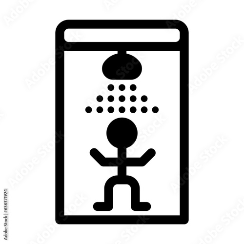 disinfection line icon best for web design