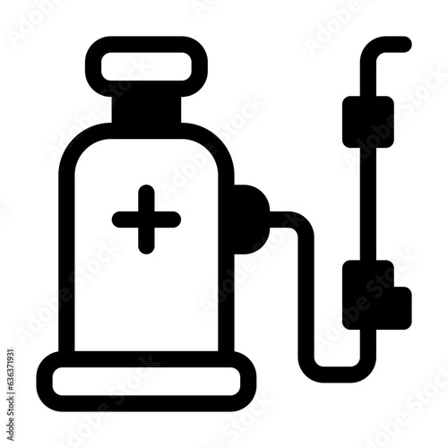 disinfection line icon best for web design
