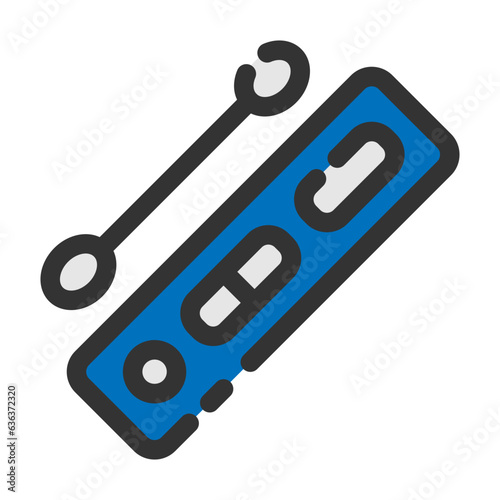 swab test line icon best for web design