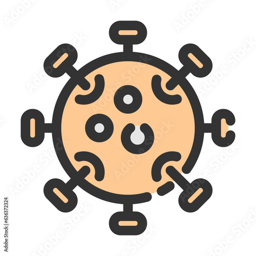 Virus line icon best for web design