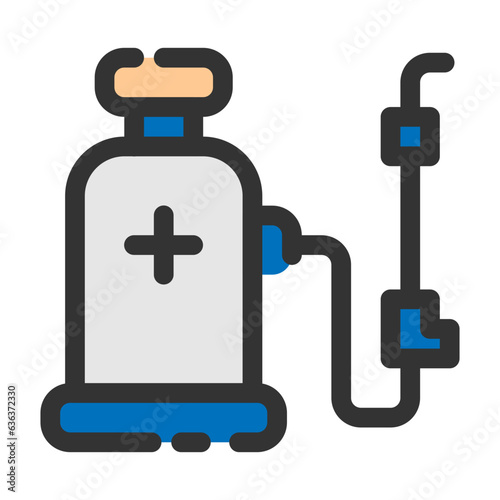 disinfection line icon best for web design