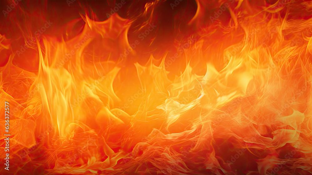 Fire flame texture. Blaze flames background for banner.