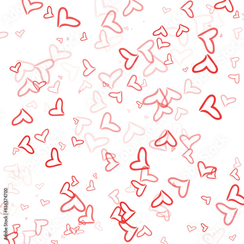 seamless background with hearts