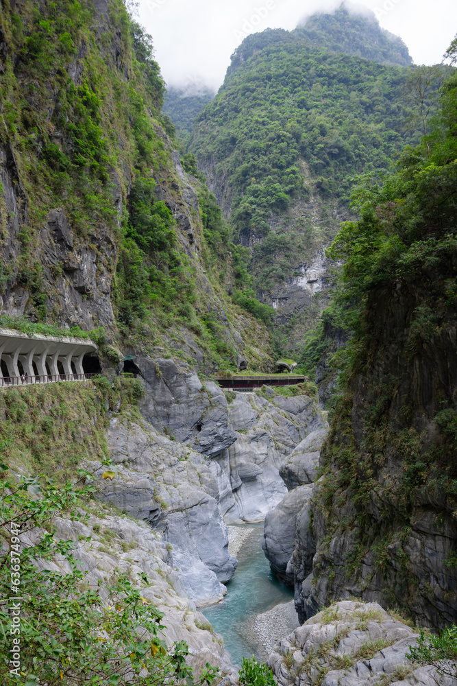 Taroko National Park in Hualien County of taiwan Taroko National Park in Hualien County of taiwan