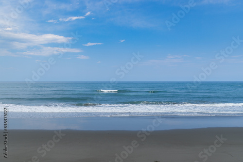 Blue sky and the beach in sunny day