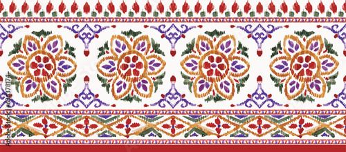 digital border pattern with circles