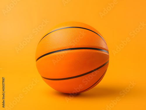 Basketball ball close up