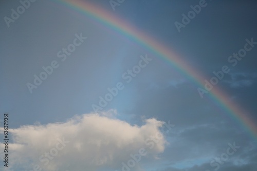 rainbow and clouds