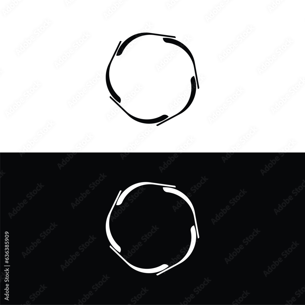 Round circular banner frames, borders . Circle vector logo Round circular banner frames, borders . Circle vector logo