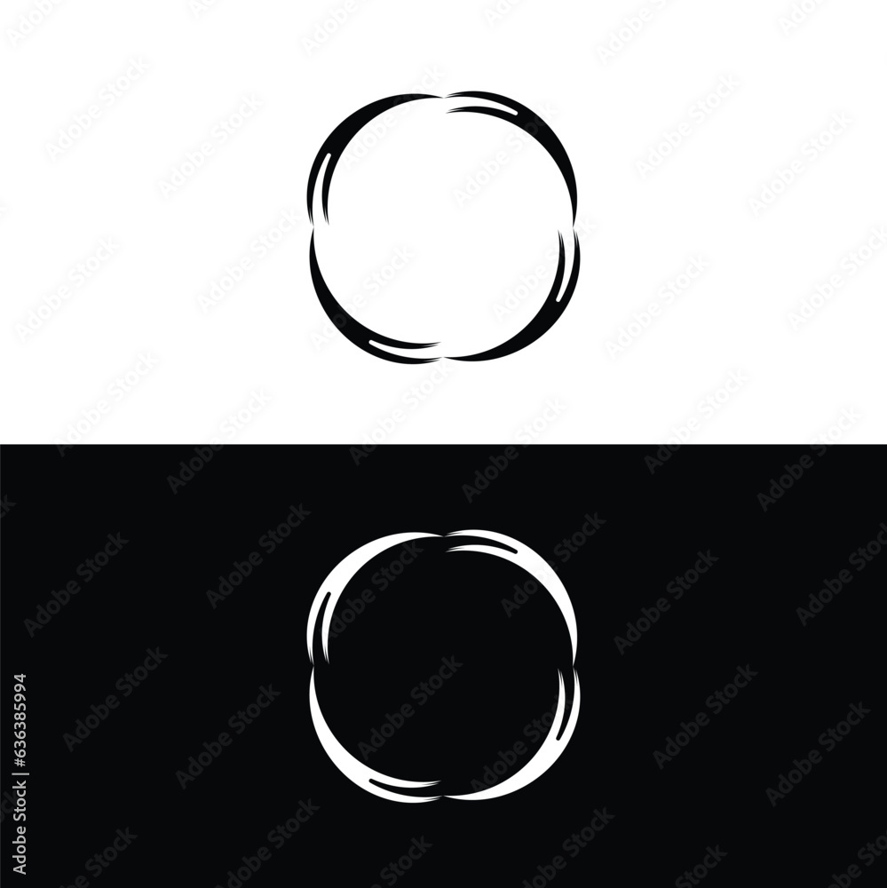 Circle vector logo template design