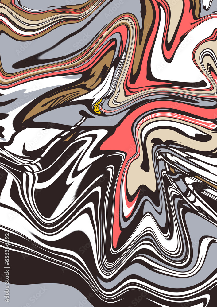 Obraz premium Liquid Fluid abstract background illustration