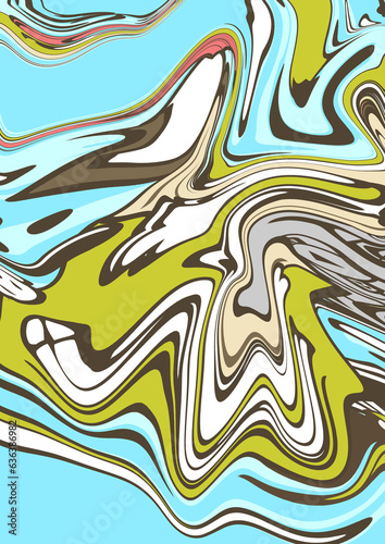 Liquid Fluid abstract background illustration