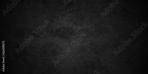 Dark grunge Black texture chalk board and black board background. stone concrete texture grunge backdrop background anthracite panorama. Panorama dark grey black slate background or texture