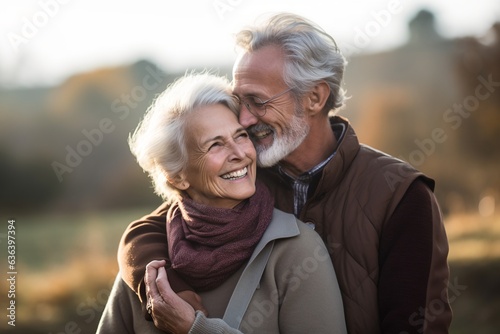 Senior couple happy together, generative ai © inspiretta