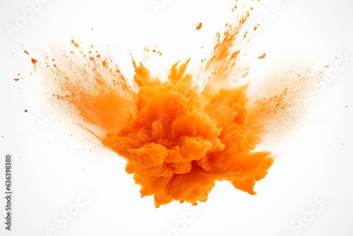 Blast of a orange colour | holi event colours blast, colour splash, dry colour splash of orange