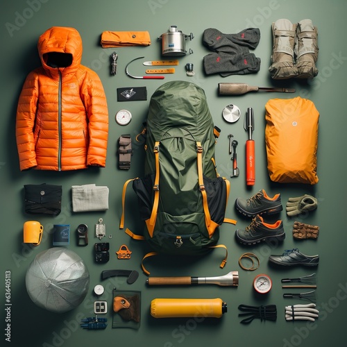 Crafting a Flat Lay Featuring Vital Camping Gear for Adventure 