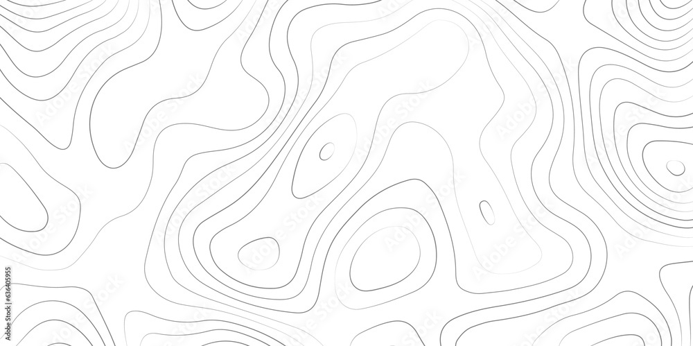 Abstract topographic wavy curve line background. Topography map pattern, Geographic curved relief. Topographic lines background. Vector illustration.	
