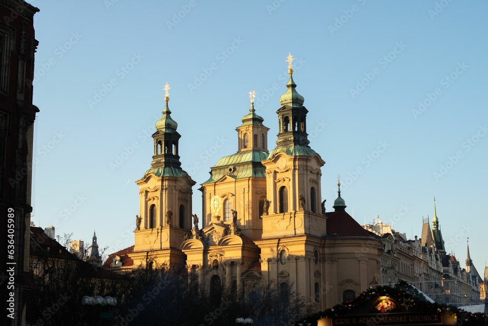 Scenic view of Church of St. Nicholas un Prague, Czech republic