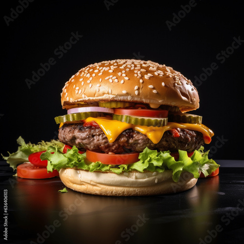 A cheeseburger