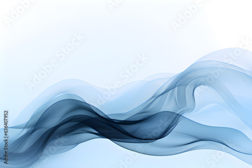 Abstract blue wave background with flowing lines and curves, creating a sense of movement and tranquility.