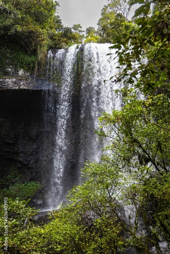 Vertical Shot of Zillie Falls  Waterfall Circuit