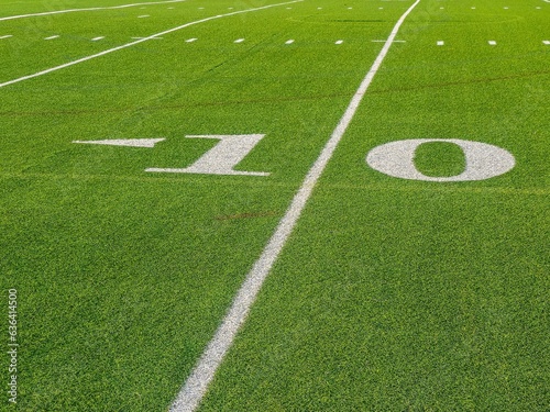 Yards sign of an American football field © Milagros Riquelme/Wirestock Creators