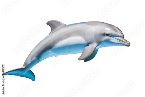 dolphin isolated on white background. Generative AI © Sandris_ua