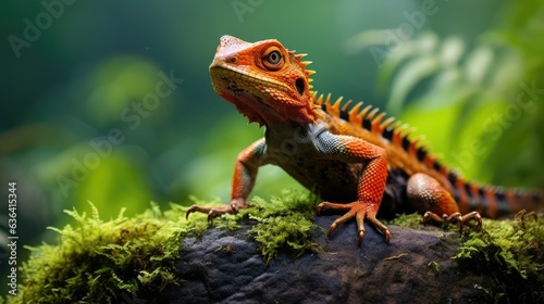 beautiful lizard is in its natural environment © lara