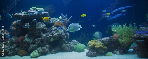 coral reef in the sea created by Ai intelligence