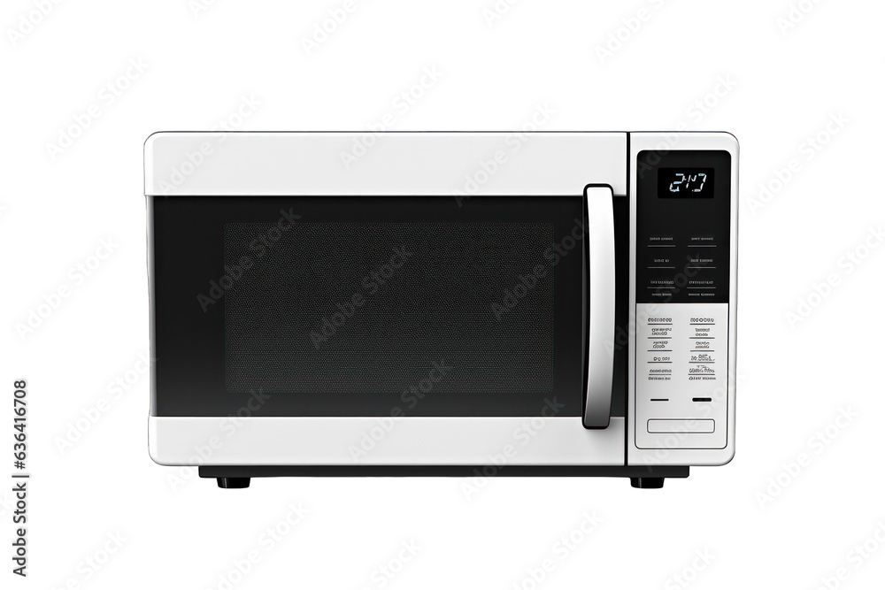 Microwave isolated on white background. Generative AI