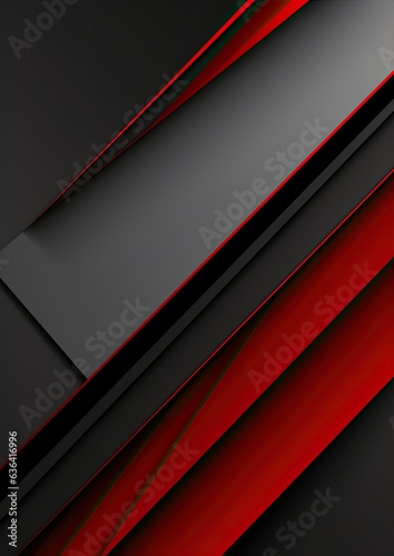 Modern black red graphic abstract cover technology