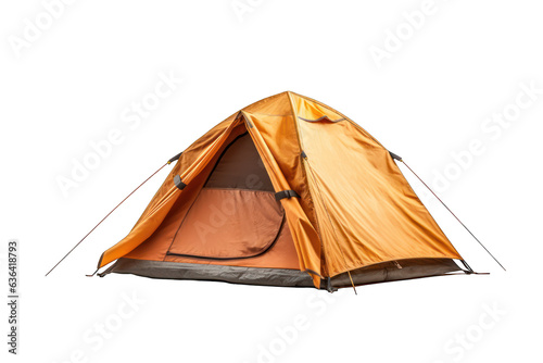 tourist tent isolated on white background. Generative AI