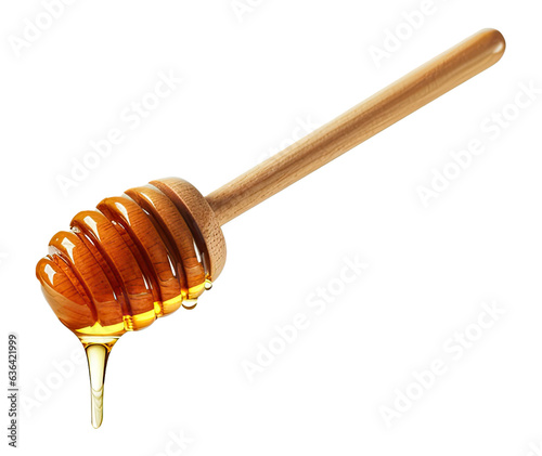 Honey Dipper Isolated on Transparent Background
