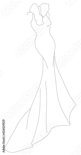 bride in dress